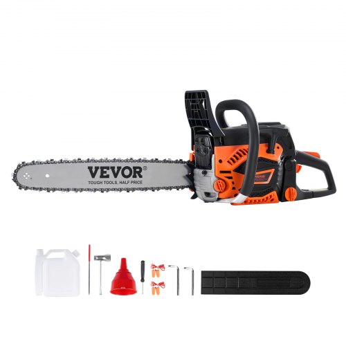 

VEVOR Tronçonneuse à essence 52 CC 18" 45,7 cm avec moteur pour coupe du bois