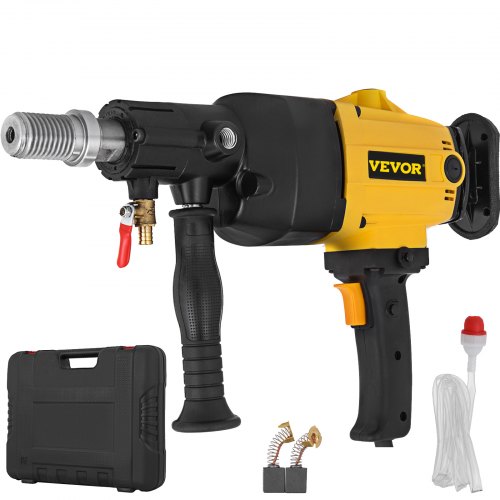 VEVOR Carotteuse à Diamant 160MM Appareil de Forage à Diamant à Main Sèche et Humide Machine de Foret de Carottier à Usage Intensif 2180W pour Forage du Béton au Diamant Perceuse à Diamant