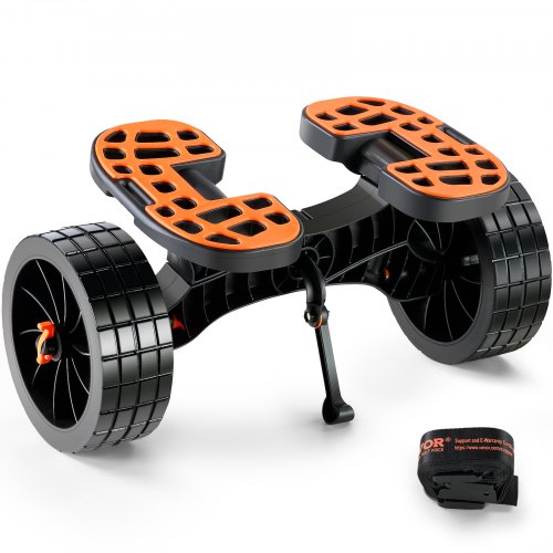 

VEVOR Chariot de Kayak 145 kg Chariot Transport Canoë Détachable avec Roues Pleines 25,4 cm Largeur Ajustable Pied de Support Antidérapant pour Kayaks Canoës Planches à Pagaie Tapis Flottants Bateaux