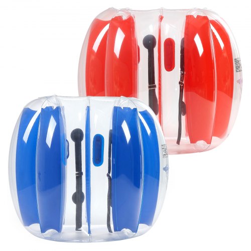 

VEVOR Bulle Gonflable Géante 2PCs 1,2 m Diamètre, Balle Pare Chocs à Bulles en PVC Épais, Ballon Sumo Facile à Porter, pour Jeux d'Équipe en Plein Air, Jardin Cour Parc Aire de Jeux, Rouge et Bleu