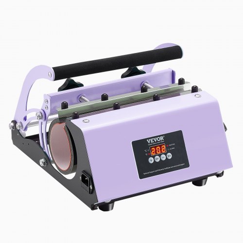 

VEVOR Presse à Chaud pour Tasses 32,5-89 cL, Presse pour l'Impression de Tasse 75-87 mm de Diamètre, Machine de Sublimation avec Papier de Sublimation, pour Transférer Images sur Mug Gobelet, Violet