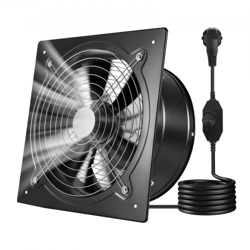 

VEVOR Ventilateur Extraction Mural 30,5 cm Ventilateur Extracteur 2647 m³/h Extracteur d'Air pour Grenier, Garage, Sous-sol, Atelier, Cuisine, Faible Consommation 70 W, avec Variateur de Vitesse, Noir