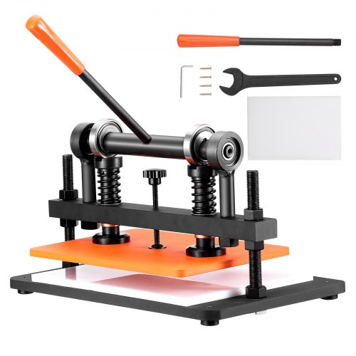 

VEVOR Machine à Découper du Cuir 360 x 260 mm Capacité 1,5 T Presse de Découpe Manuelle Course Réglable 12 mm Perforatrice Manuelle pour Cuir Papier Mousse Plastique Caoutchouc Différents Matériaux