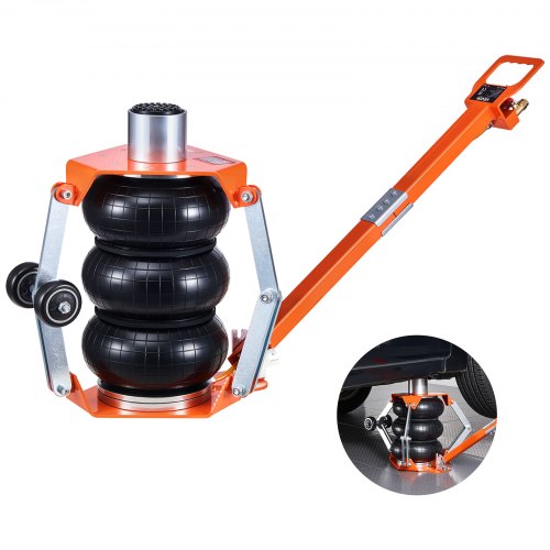 

VEVOR Cric Pneumatique 3 T, Cric de Levage Pneumatique Capacité jusqu'à 470 mm avec Colonne de Rehausse, 3 Coussins d'Air, Poignée Réglable, Levage Rapide, pour Réparation Voiture SUV Atelier Garage