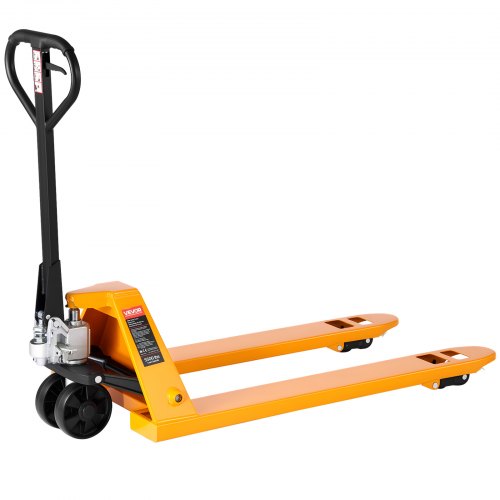 

VEVOR Transpalette Manuel, Charge 2,5 T, avec Pompe Hydraulique, Fourches 122 x 68,5 cm, Hauteur de Levage 8,5-18 cm, Braquage 180°, Transpalette pour Manutention aux Entrepôts, Supermarchés, Usines