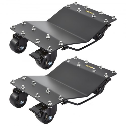 VEVOR Chariot de Manutention de Voiture 2 pcs Charge 907 kg x 2 Chariots Déplace Voiture Plate-forme