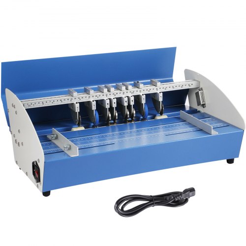 VEVOR Nouveau Machine de Pliage de Papier SG-520E, Machine électrique à rainer le papier en Métal 3-en-1 520mm 85-400g, Creaser Paper à Plier Environ 14.5 kg Rainurage Fonction de Coupe en Pointillés