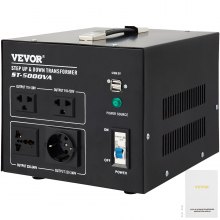 VEVOR Transformateur 110 - 120 V à 220 - 240 V Convertisseur de Tension 3500 W