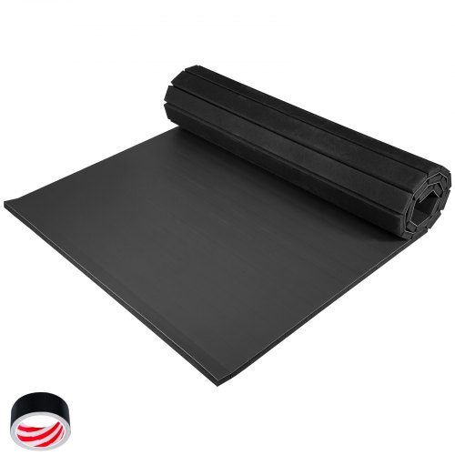 VEVOR Tapis de Lutte Pliable 1,5 x 3 m, Tapis d'Entraînement Épaisseur 3 cm, Tapis de Gym de Fitness Multi-Usages Matelas d'entrainement de Lutte pour Maison Sport de Combat MMA Karaté Judo, Noir
