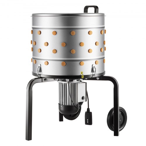 

VEVOR Plumeuse Volaille Électrique 900 W Plumeuse à Poulet à Tambour en Acier Inox 50x39 cm Machine à Plumer sur Roulettes pour Plumer Plumes Poules Canards Dindes, avec 98 Doigts Souples 230 tr/min