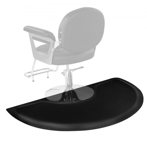 

VEVOR Tapis de Chaise de Salon Coiffure, 1520x910x13 mm, Tapis de Sol Salon Coiffeur Anti-fatigue pour Base de Chaise Circulaire, avec Surface PVC, Facile à Nettoyer, Bords Biseautés Anti-trébuchement