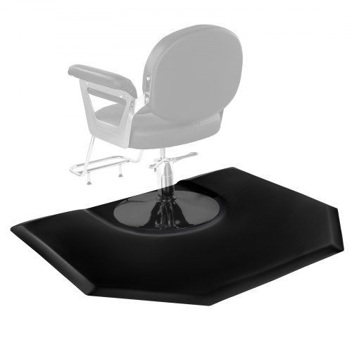 

VEVOR Tapis de Chaise de Salon Coiffure, 1225x1505x25 mm, Tapis de Sol Salon Coiffeur Anti-fatigue pour Base de Chaise Circulaire, Surface en PVC, Facile à Nettoyer, Bords Biseautés Anti-trébuchement