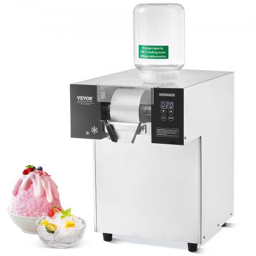 

VEVOR Machine à Râper la Glace en Flacon de Neige Commerciale 175 kg/24H en Inox