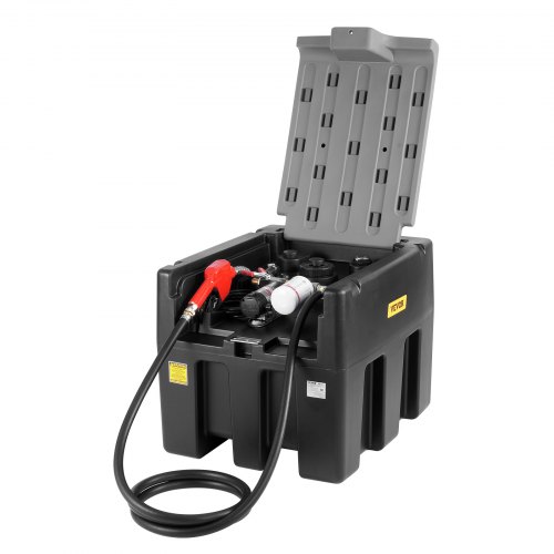 

VEVOR Réservoir Diesel Portable, 220 L, Cuve de Ravitaillement 40 L/min avec Pompe de Transfert Électrique 12 V, Tuyau 4 m, Buse de Ravitaillement Automatique, Transport Facile, pour Véhicules, Noir