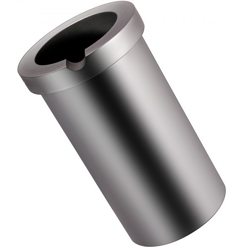 VEVOR Creuset Graphite 2 kg, Résistance Haute Température Creuset en Graphite Pur, Hauteur 110 mm Cr