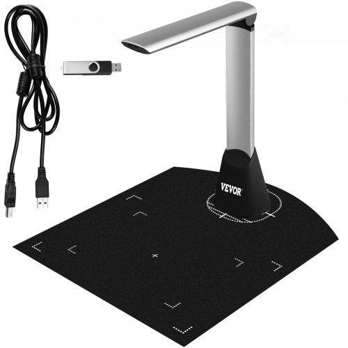 Vevor Scanner De Documents Portable Caméra Pour Livres Hd A4 5 Mégapixels Usb