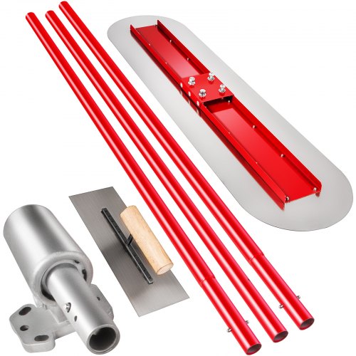 VEVOR Truelle de Ma?on 1200 x 300 mm, Truelle de Béton en Acier, Truelle Ma?onnerie 3 Poignées de 1.