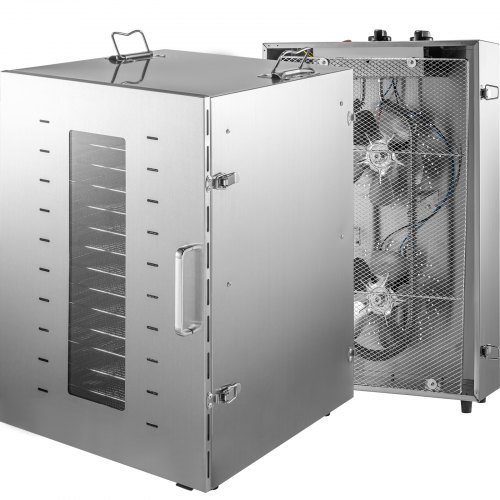Vevor Déshydrateur Alimentaire Machine Déshydrater 16 Plateaux Inox Fruit Légume