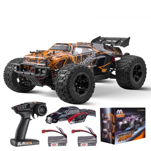 

VEVOR Voiture Télécommandée Tout-terrain 4 Roues Motrices Véhicule RC Enfant Échelle 1:10 avec Roue Arrière 45°, Voiture de Course Grande Vitesse Réglable, Cadeau pour Garçons, Filles 8 Ans et Plus