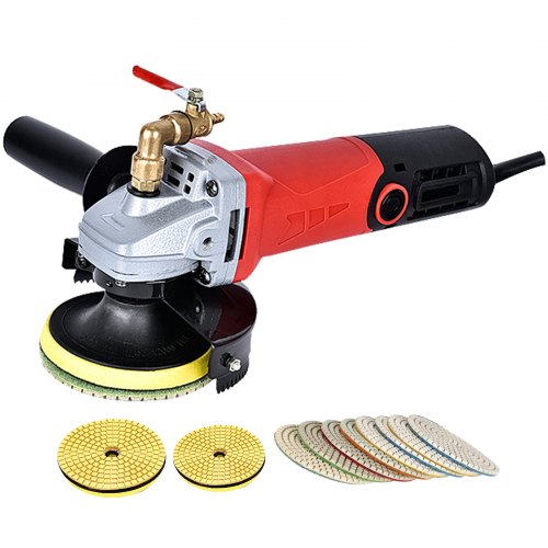 VEVOR Machine de Polissage Humide au Marbre Ponceuse Pierre 7 Disques de Meulage