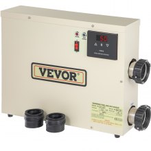 VEVOR Chauffe-Piscine Thermostat 18 KW Chauffe Eau Électrique de Spa Bains 380 V