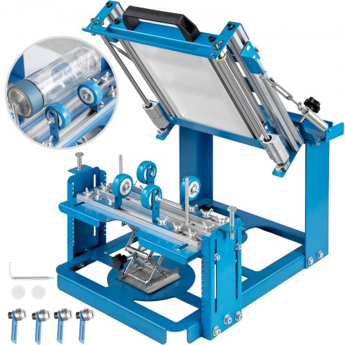 Machine D'impression Manuelle D'ecran De Rouleau 200x100mm Pour Presse De Tasse