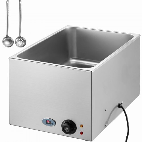 

VEVOR Chauffe-Plat Buffet Bain-Marie Électrique de Comptoir en Inox 18 L Soirée