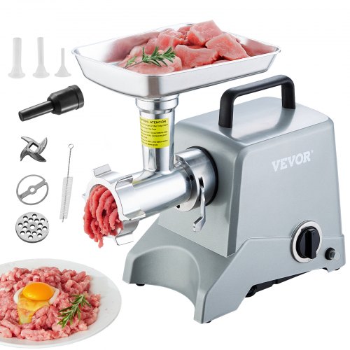 

VEVOR Hachoir à Viande Électrique Poussoir à Saucisse Capacité 2,27 kg/min 575 W