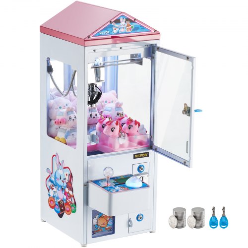 

VEVOR Machine attrape poupées à griffes, levage des griffes 0-130 mm, jeu d'arcade commercial pour attraper bonbons, avec lumière et son, distributeur de jouets à pince pour enfants, garçons, filles