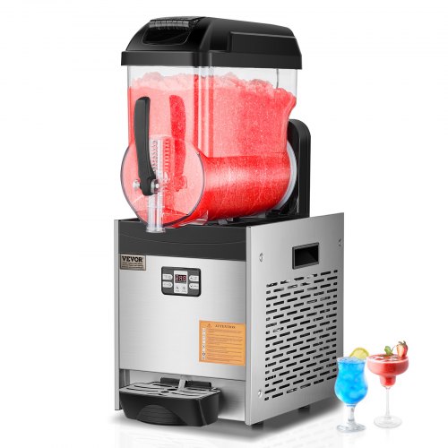 

VEVOR Machine à Granité Commerciale 12 L, Machine à Boissons Glacées en Acier Inoxydable de 48 Tasses, Distributeur de Boissons Frappées Granitas Margarita Smoothie, pour Restaurants Cafés Bars
