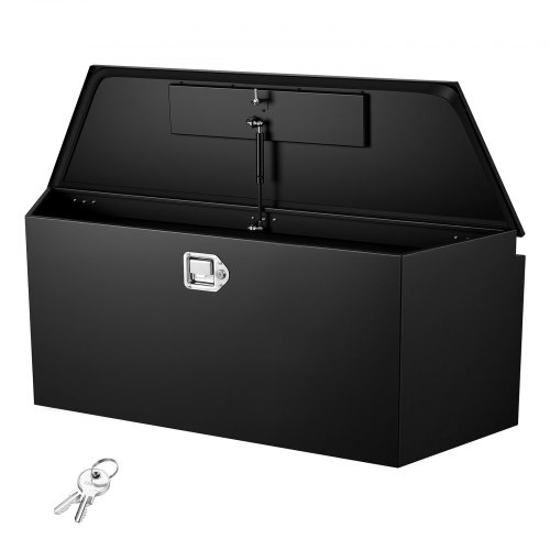 

VEVOR Boîte à Outils pour Remorque 124,5x35,3x47 cm, Coffre de Timon ou Flèche de Remorque en Acier, pour Rangement Pick-up Caravane Véhicule Tout-terrain, Caisse à Outils avec Serrure et Clés