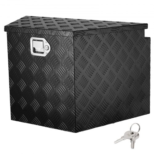 

VEVOR Boîte à Outils pour Remorque 73,7x41x45,7 cm, Coffre de Timon ou Flèche de Remorque en Alliage d'Aluminium, Caisse à Outils avec Serrure et Clé, Résistance aux Intempéries, pour Déplacement
