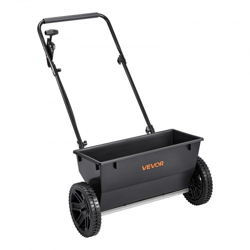 

VEVOR Épandeur d'Engrais, Grande Capacité 22,6 kg, Épandeur à Semence de Gazon à Main, Largeur d'Épandage 46 cm, avec Roues en Plastique 25,4 cm​, pour Graines, Sel de Déneigement, Jardinage, Pelouse