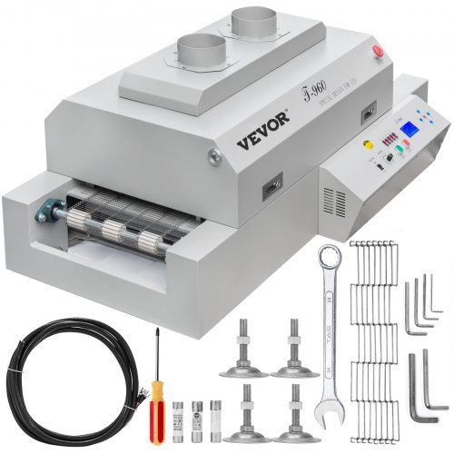 Vevor Machine De Soudage Par Refusion 4500 w Profession Four à Soudure 30x96 Cm