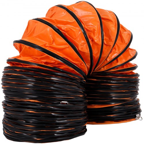 VEVOR Tuyau de Ventilation Longueur 10 m, Conduit Flexible en PVC, Tuyau d'Évacuation Flexible pour Ventilateur d'un Diamètre de 254 mm, Gaine Flexible Pliable pour Extracteur d'Air Échappement Usine