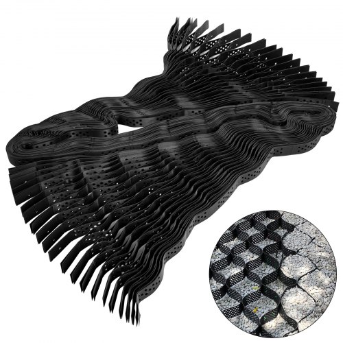 

VEVOR Stabilisateur Gravier Grille de Sol Géocellule Résistant 2,7x5,2 m 9x17 pi