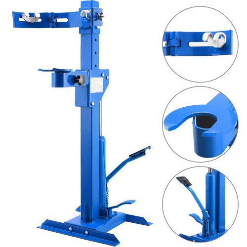 Compresseur De Ressort D'amortisseur Hydraulique 1 Tonne Taille Réglable Bleu