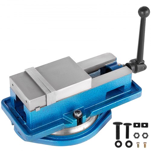 VEVOR Étau de Table 4 pouces, Étau de Précision 100 mm, Étau de pince de table, Étau de serrage, Outil Ensemble de Banc de Serrage pour le sciage/le limage/certains travaux de montage et de retrait