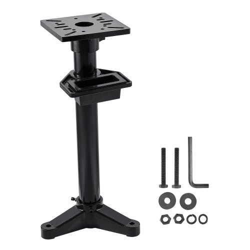

VEVOR Support de Touret à Meuler avec Plaque de Montage 27 x 27 cm, Socle de Meuleuse d'Établi Robuste, Hauteur Confortable 840 mm, avec Fentes de Fixation Prédécoupées, Réservoir d'Eau, Base Stable