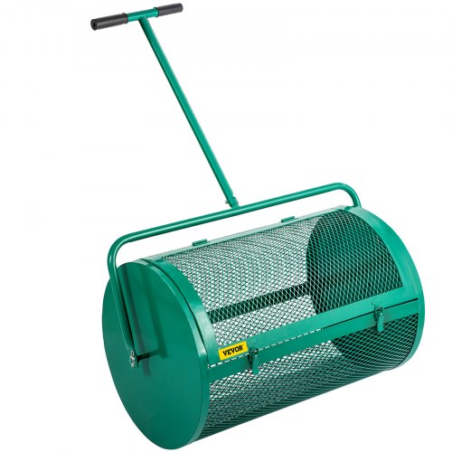 VEVOR Épandeur Compost Épandeur de Mousse de Tourbe Pelouse Fer Vert 120x70x61cm