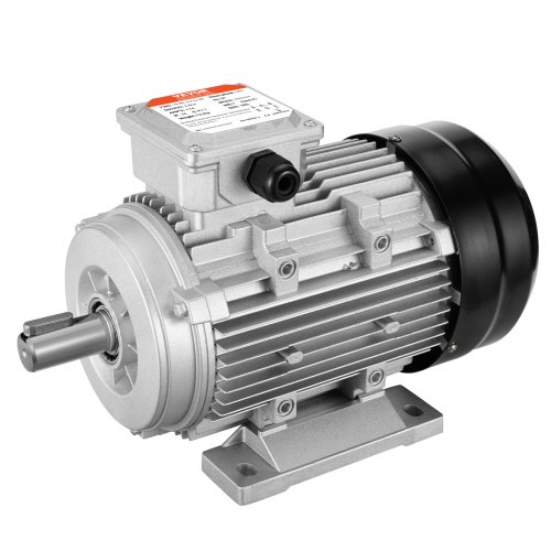 

VEVOR Moteur électrique 2,2 kW moteur de compresseur d'air triphasé, 2890 tr/min, CA 400 V 50 Hz, 4,7 A, cadre 90L, B3, arbre à clavette 24 mm, rotation CW/CCW pour machines agricoles et équipements