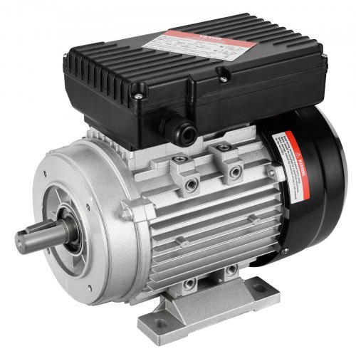 

VEVOR Moteur 0,75kW 2850tr/min CA 220-240V 5,15A monophasé arbre à clavette 19mm