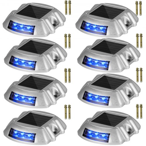 

VEVOR Lampe Solaire Extérieur Allée Éclairage LED Bleu Quai 8PCS Interrupteur