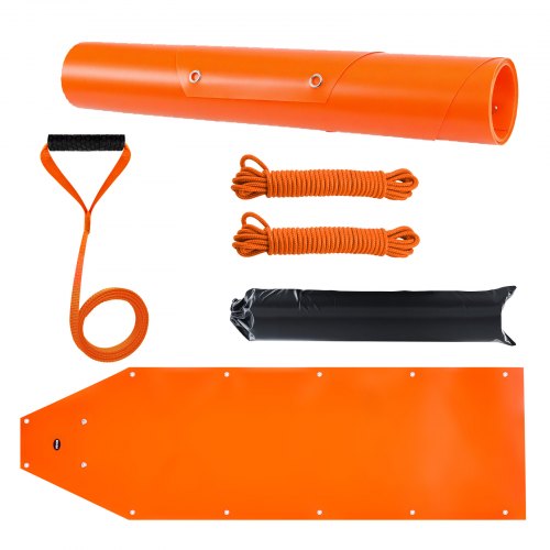 

VEVOR Traîneau à Cerfs, 185 x 58 cm, Traîneau de Chasse Utilitaire en PE avec Cordes, Capacité de Charge 250 kg, Traction Manuelle, Tapis Transporteur pour Jardin, Pêche sur Glace, Bois de chauffage