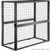 VEVOR Cage de Stockage Verticale de Bouteilles de Gaz 3 Cylindres de 19 kg Noire