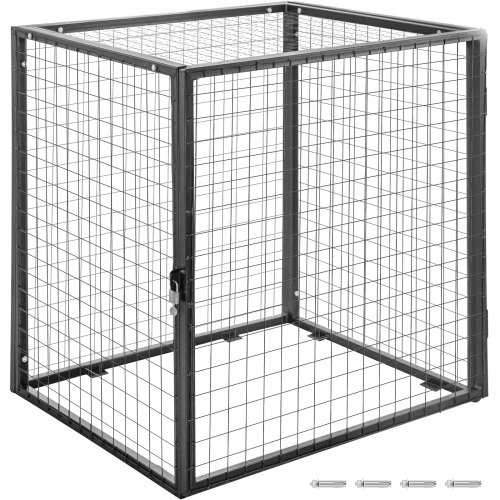 VEVOR Cage de Stockage Verticale de Bouteilles de Gaz 4 Cylindres de 42lbs Noire