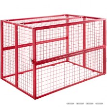 Vevor Cage Sécurité Acier De 12 Bouteilles De Gaz Pliable Cage Cylindre Stockage