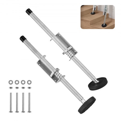 

VEVOR Niveleur d'Échelle, Charge 249,5 kg, Outil de Nivellement d'Échelle d'Escalier en Acier 493 mm, Trémie de Tangage, Stabilisateur avec Rangement, Stable, Facile à Utiliser, pour Sol Irrégulier