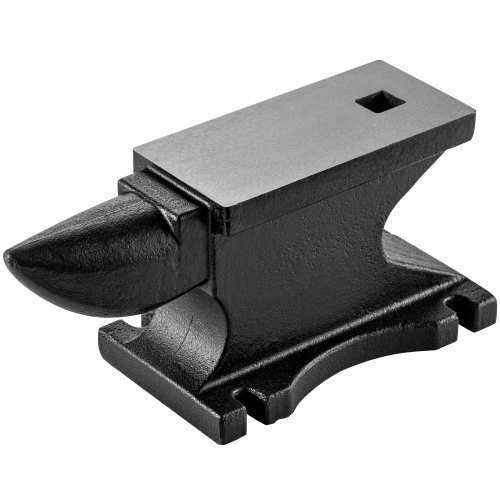 VEVOR Enclume de Forgeron 43,3 x 17,7 x 20,3 cm Enclume en Métal Dureté 209 HB Fer Rigide Enclume aux Forges Grand Comptoir avec Corne Ronde Trou Carré pour Métallurgistes Bijoutier Atelier Métaux