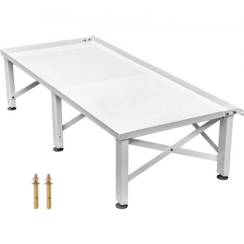 

VEVOR Socle Machine à Laver Base en Fer 124x55x30 cm Support en Métal Lave-Linge Capacité 150 kg Piédestal Antidérapant Buanderie pour Faciliter Drainage et Élever Congélateur Réfrigérateur Sécheuse